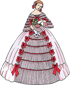 Vintage Woman's Ball Gown