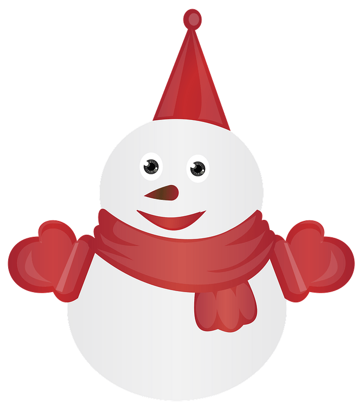Warmly Dressed Snowman