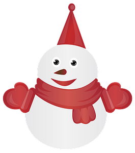 Warmly Dressed Snowman