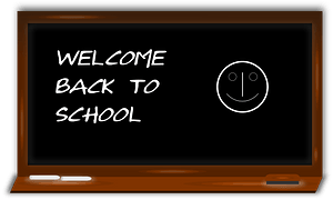 Black Board with Welcome Message