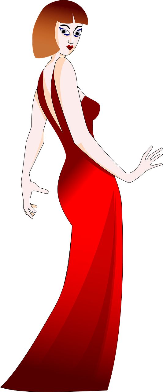 Woman in Red Dress