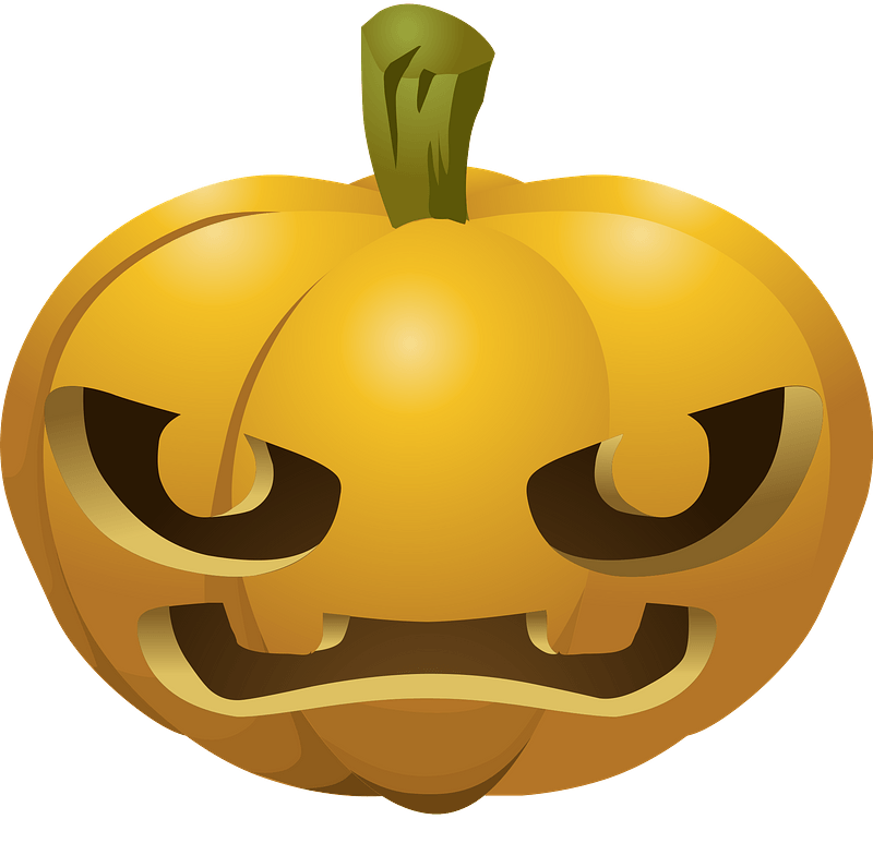 Carved Pumpkins - Angry Face