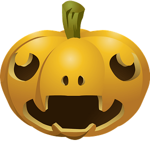 Carved Pumpkins - Wide Open Mouth, Rolling Eyes