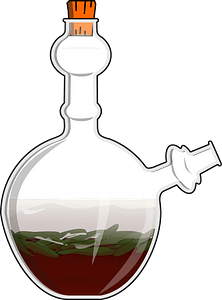 Cendol in a Glass Jug - Coconut, Rice Flour Jelly, Sugar