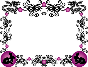 Chinese New Year Border Rabbit