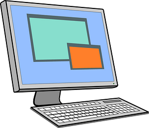 Computer with Keyboard