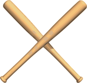 Crossed Bats Baseball