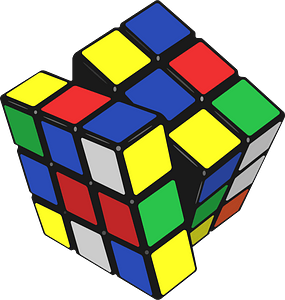 Unsolved Rubik's Cube