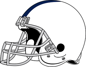 Superbowl Helmet - Black and White