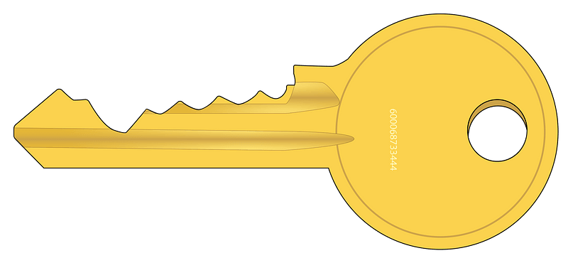 Cylinder Lock Key