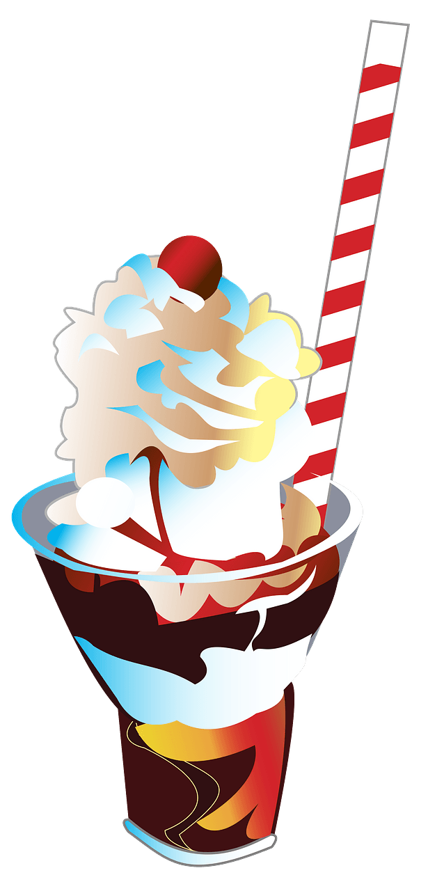 Tall Ice Cream Sundae 