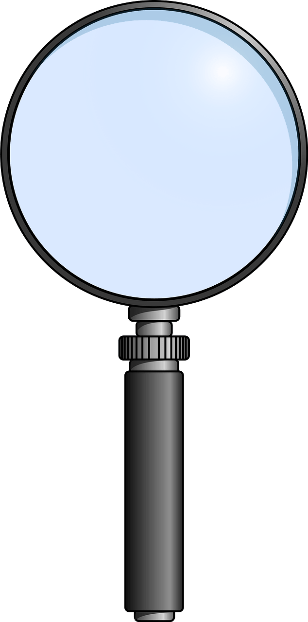 Magnifying Glass with a Silver Handle