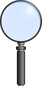 Magnifying Glass with a Silver Handle