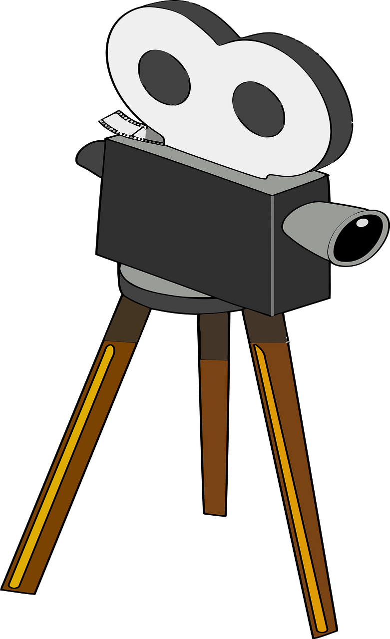 Old Fashioned Reel to Reel Film Camera