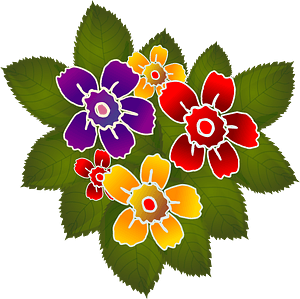 Colorful Flowers and Leaves