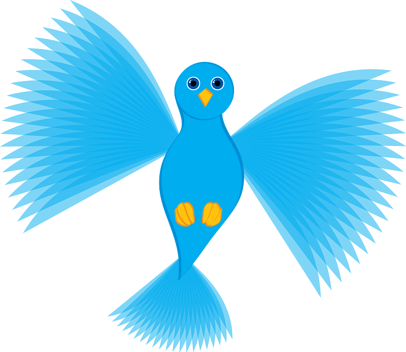 Flying blue dove