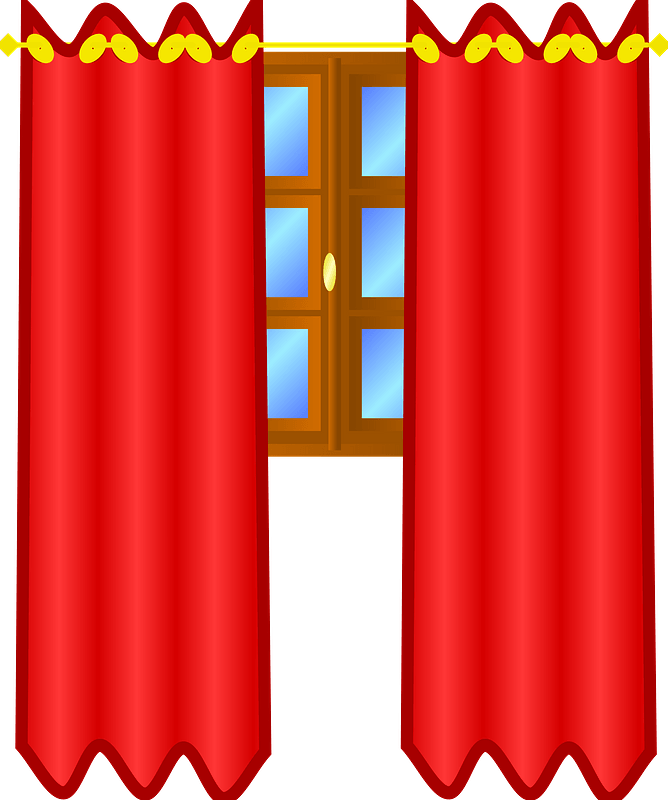 Window with Red Draperies