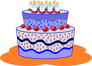 Birthday Cake with Candles
