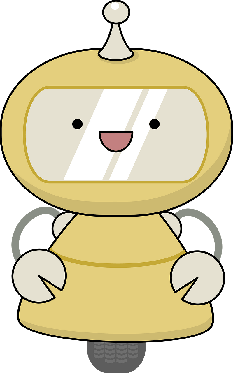 Friendly Robot in Yellow