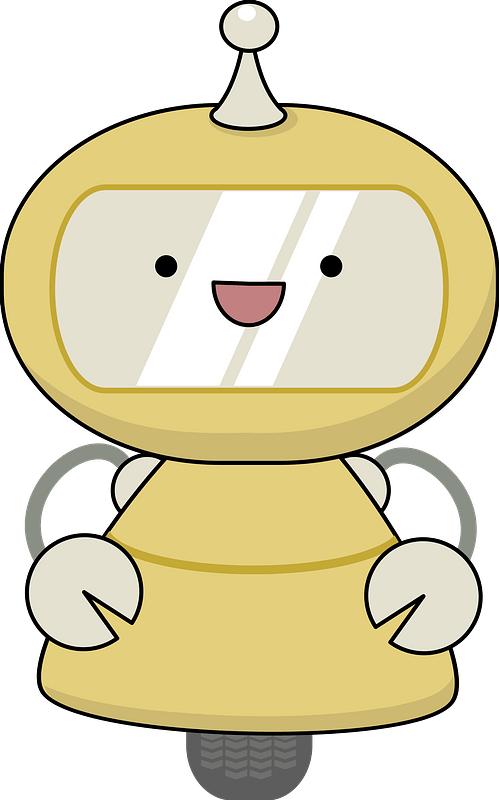 Friendly Robot in Yellow