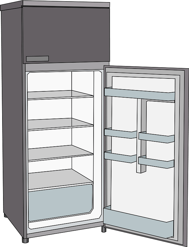 Empty refrigerator