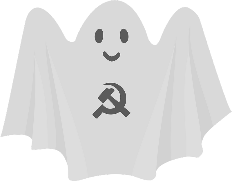 Ghost with Communism Symbols