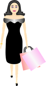 Glamour Girl Shopping