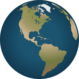 Globe Facing America