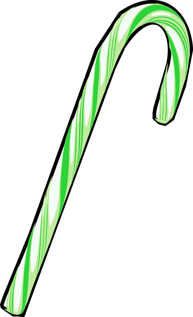 Green Candy Cane
