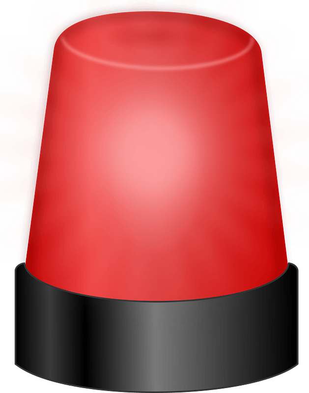 Red Emergency Strobe Light
