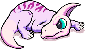 Hadrosaur Resting