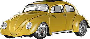 Yellow Vw Beetle