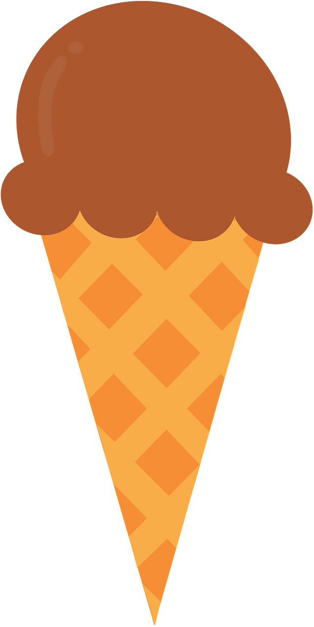 Chocolate Ice Cream Cone
