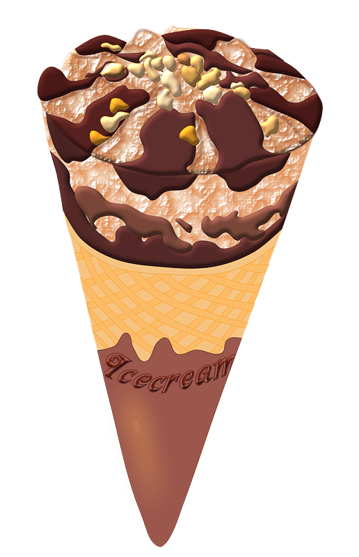 Chocolate Ice Cream Cone