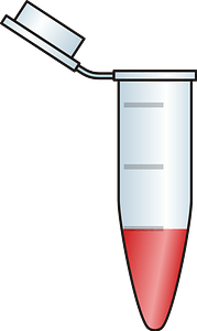 Opened Eppendorf Tube with Red Tube