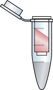Opened Eppendorf Tube with Red Filter