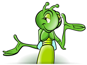 Smiling Green Cricket