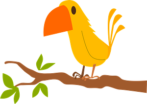Yellow Bird on a Branch