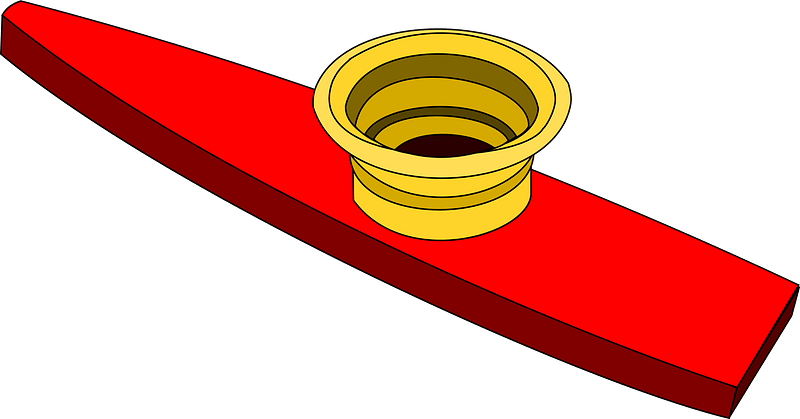 Red and Yellow Kazoo