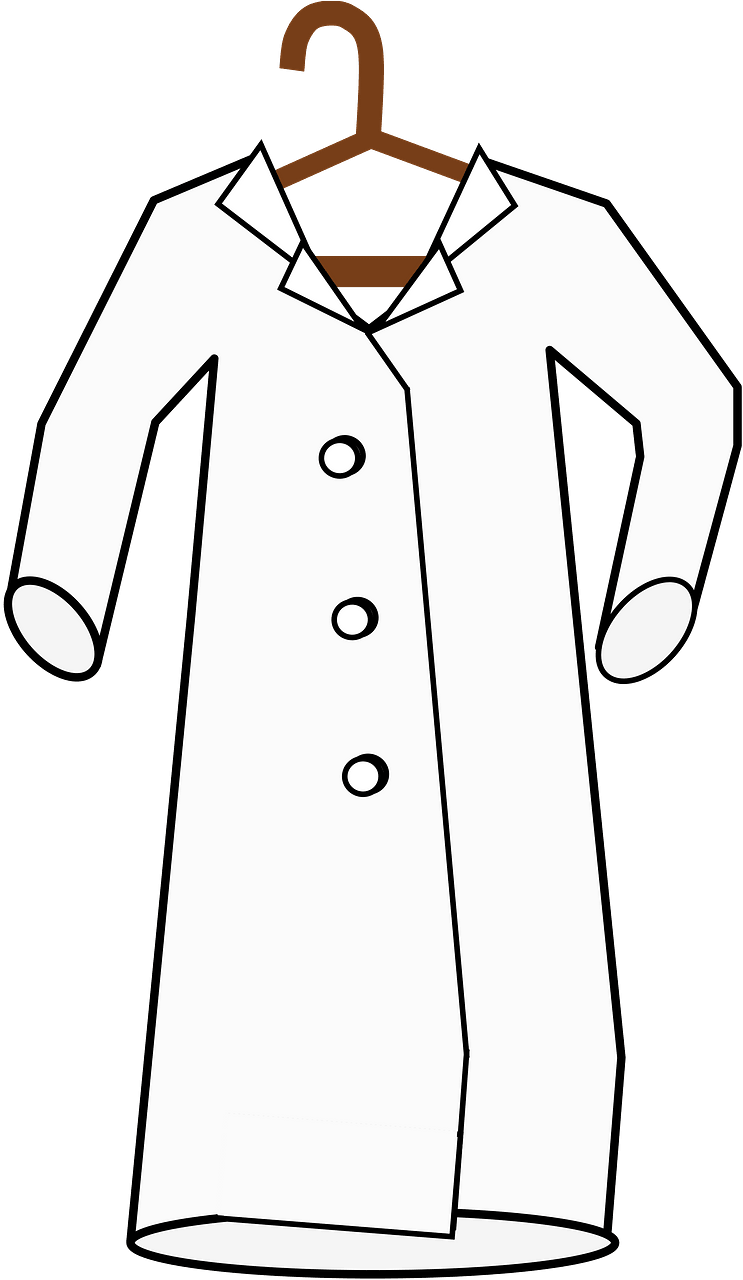 Lab Coat on Hanger