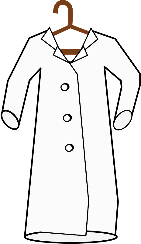 Lab Coat on Hanger