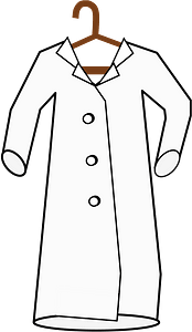 Lab Coat on Hanger