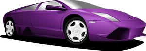 Purple Lamborghini