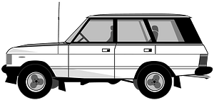 White Landrover