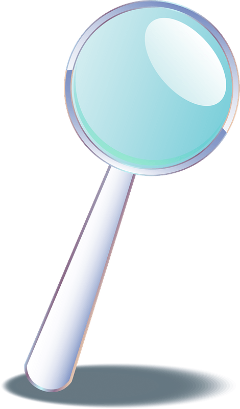 Magnifying Glass Tilted Right