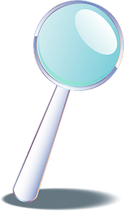 Magnifying Glass Tilted Right