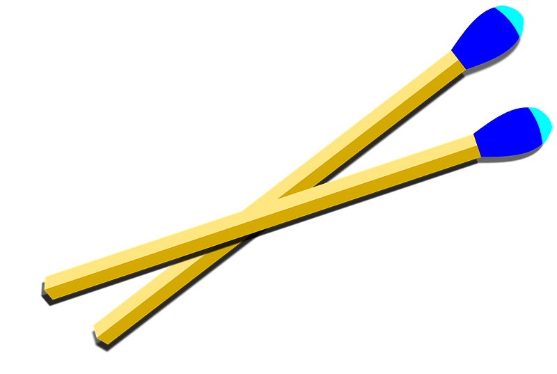 Blue-tipped Kitchen Matches - (Strike Anywhere)
