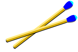 Blue-tipped Kitchen Matches - (Strike Anywhere)
