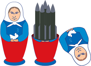 Open Nesting Doll Full of Missiles