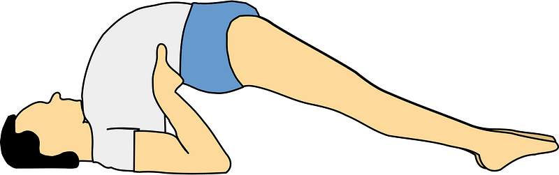 Man Doing Yoga - Supported Bridge Pose